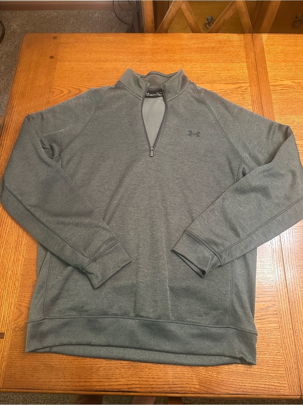Men’s XL Under Armour Gray Quarter-Zip Pullover